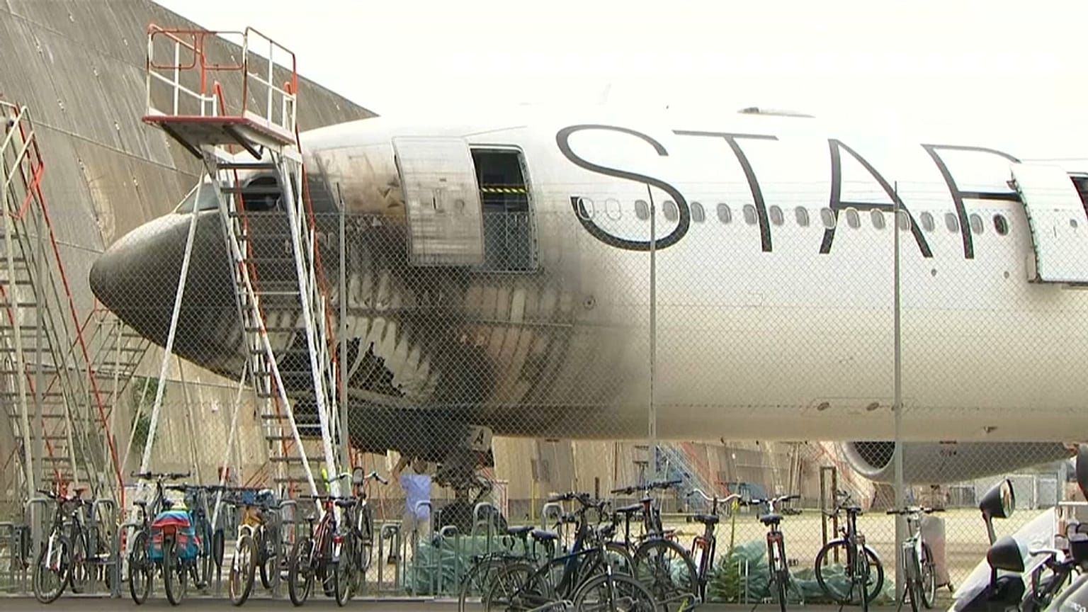 Incendie à l'aéroport de Francfort