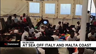 El triste periplo del "Aquarius" y sus migrantes "no deseados"