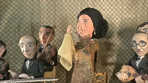 Singer Om Kalthoum in puppet show 