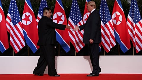 Der Handschlag des Jahres in Singapur: Kim und Trump 