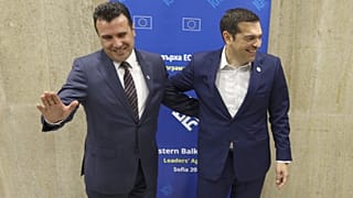 Los primeros ministros de ARYM y Grecia el pasado mes de mayo