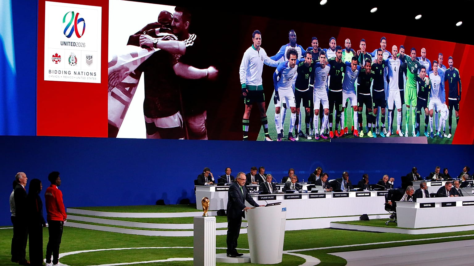الملف الأمريكي الثلاثي المشترك يفوز بتنظيم منافسات كأس العالم 2026 لكرة القدم متفوقا على الملف المغربي