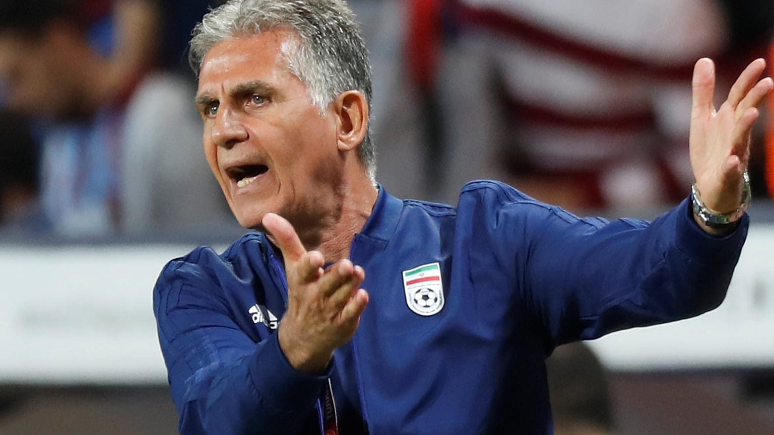 Iran coach Carlos Queiroz during a friendly match v Turkey, May 28, 2018
