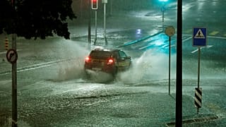 Pluie diluvienne en Suisse, à Lausanne, le 11 juin