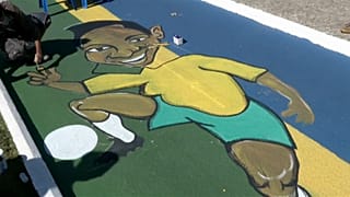 Mundial de Futebol inspira artista brasileiro