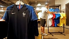 Egy Nike márkabolt a franciaországi Marseiile-ben