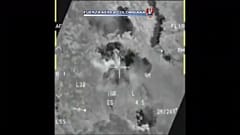 Imagen recogida durante el bombardeo