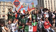 Febre do futebol invadiu Moscovo