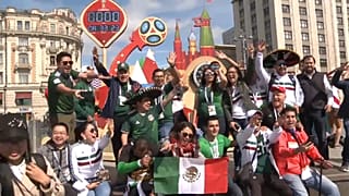 Febre do futebol invadiu Moscovo