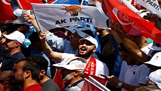Supporters of Turkish President Tayyip Erdogan