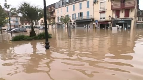 El sudoeste de Francia, bajo las aguas