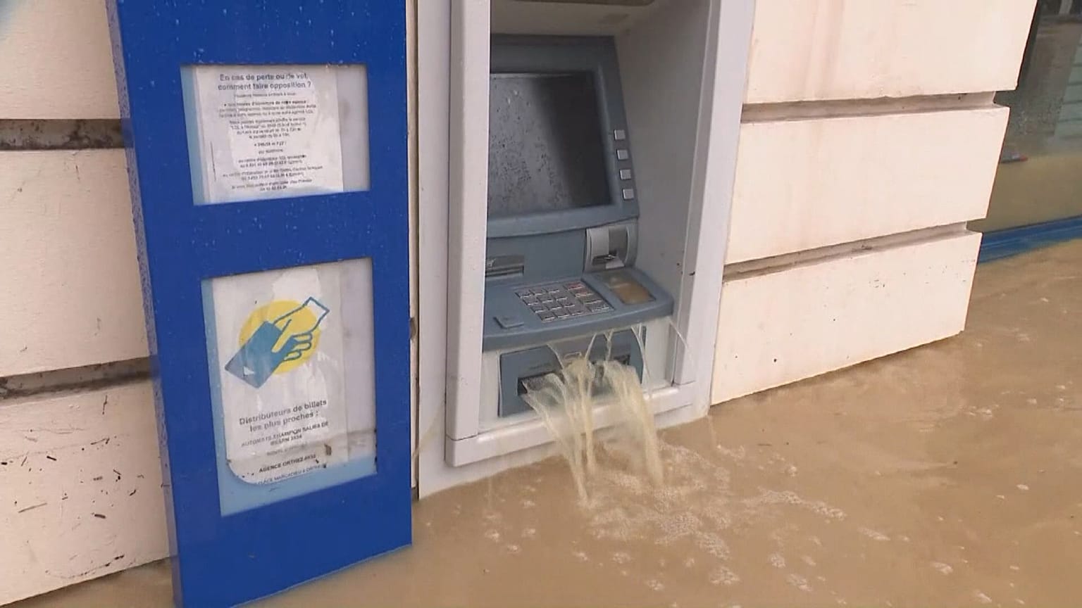 Floods have beseiged the town of Salies-de-Béarn, France