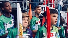 Hundreds of children from around the globe visit World Cup with Football for Friendship project
