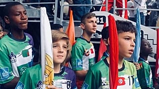 Hundreds of children from around the globe visit World Cup with Football for Friendship project