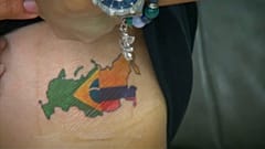 Карта России на рёбрах