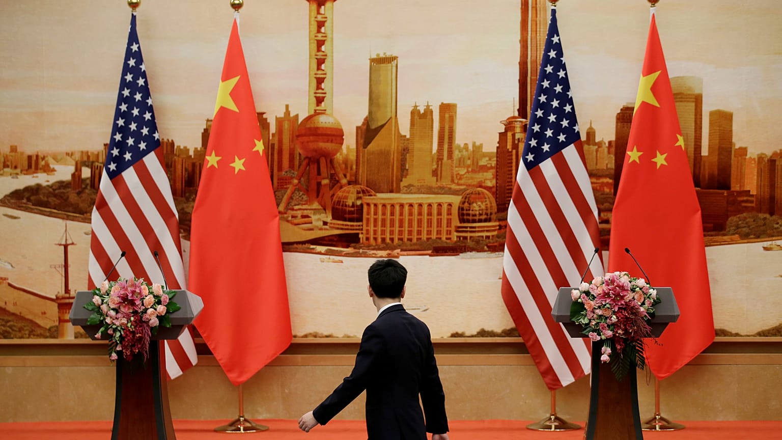 Die USA belegen chinesische Produkte mit Zöllen.