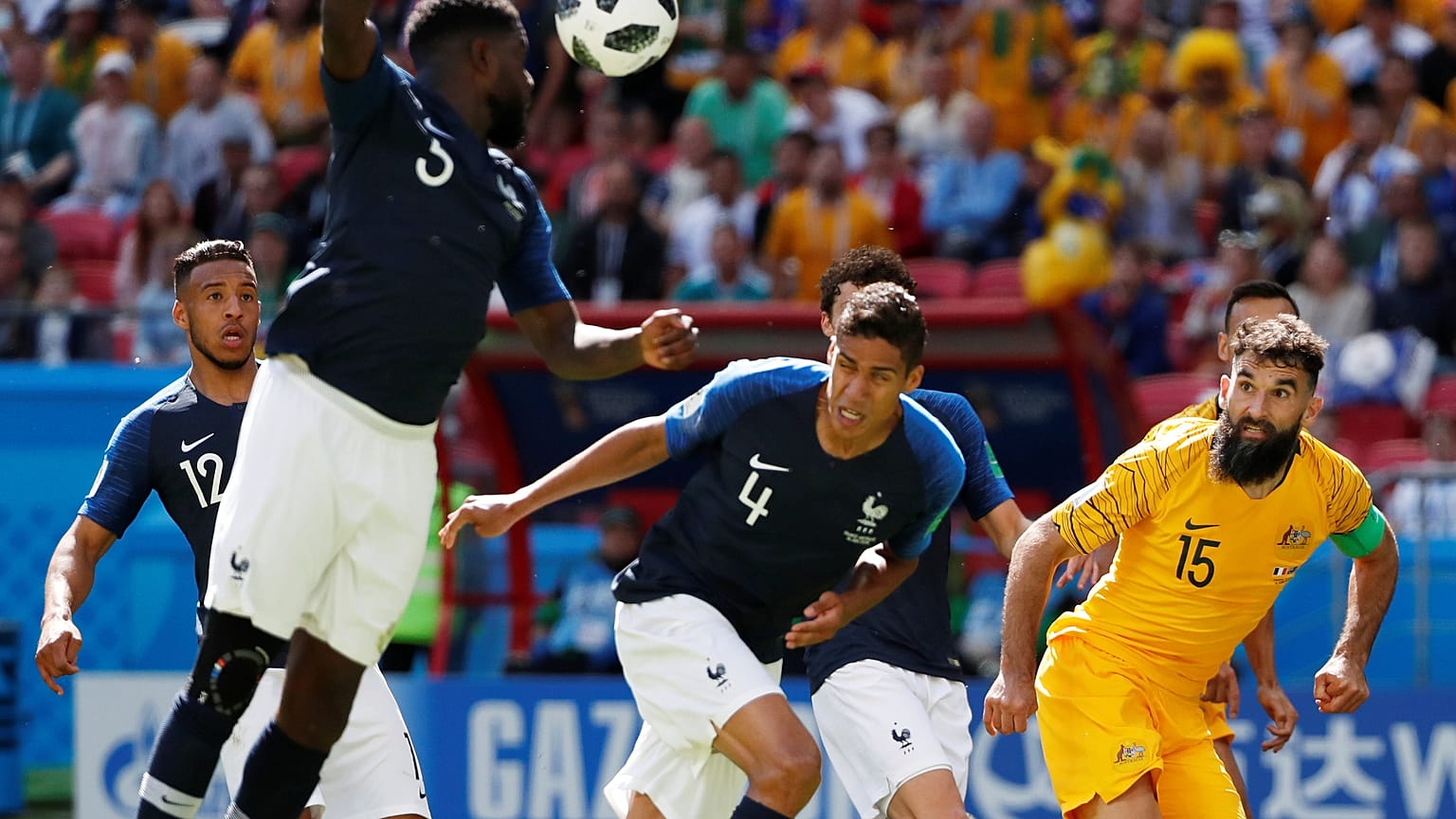 مونديال روسيا: المنتخب الفرنسي يفوز على أستراليا بهدفين لهدف
