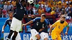 مونديال روسيا: المنتخب الفرنسي يفوز على أستراليا بهدفين لهدف