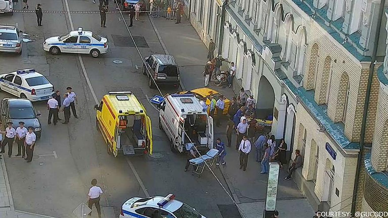 Un taxi fauche sept personnes à Moscou