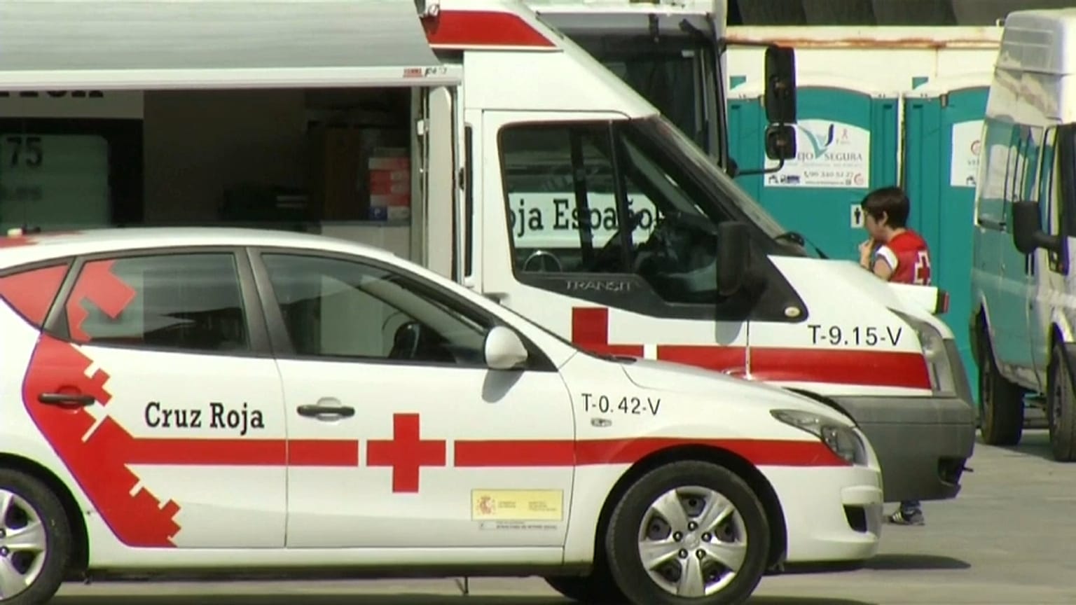 Aid workers in Valencia
