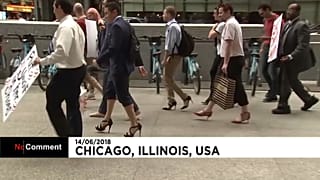 Etats-Unis : des avocats en talons aiguilles pour dénoncer les violences faites aux femmes