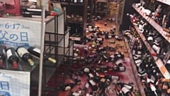 Осаку залило водой и вином