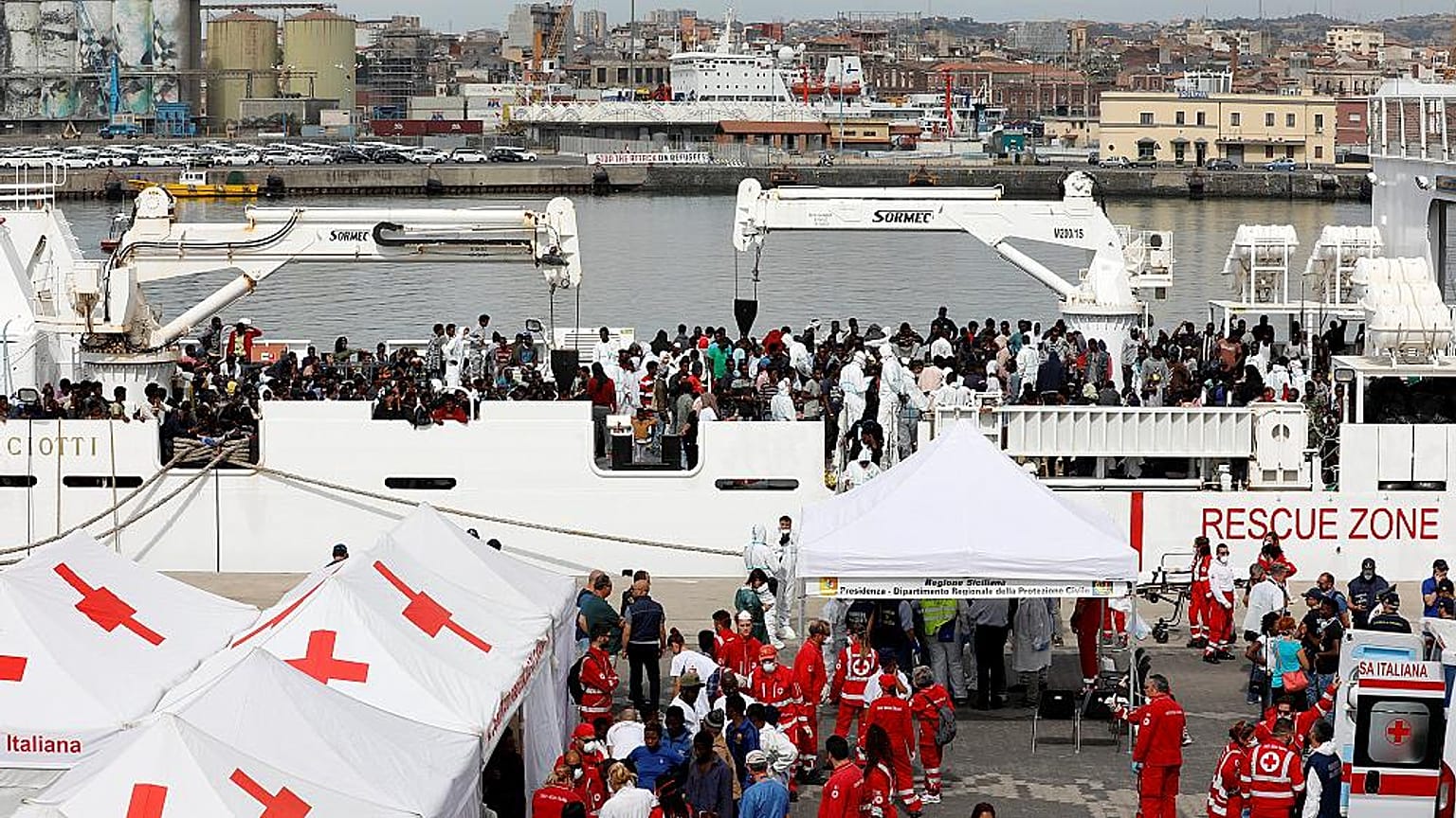 La "Diciotti" stasera a Pozzallo