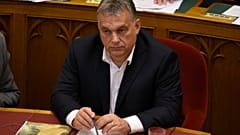 Hungarian Prime Minister Viktor Orban before vote on the 'Stop Soros' bills