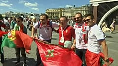 Portugueses em festa depois de vitória contra Marrocos 