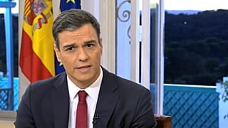 Pedro ´Sánchez en su primera entrevista televisada.