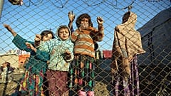 Taimani mülteci kampındaki Afgan çocuklar