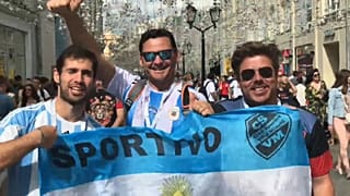 Russia 2018: le strade di Mosca invase dagli argentini