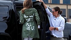 Melania Trump in her "I don't care" coat
