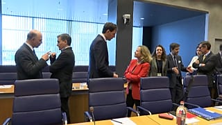 EU says indebted Greece can finally "stand on its own feet"