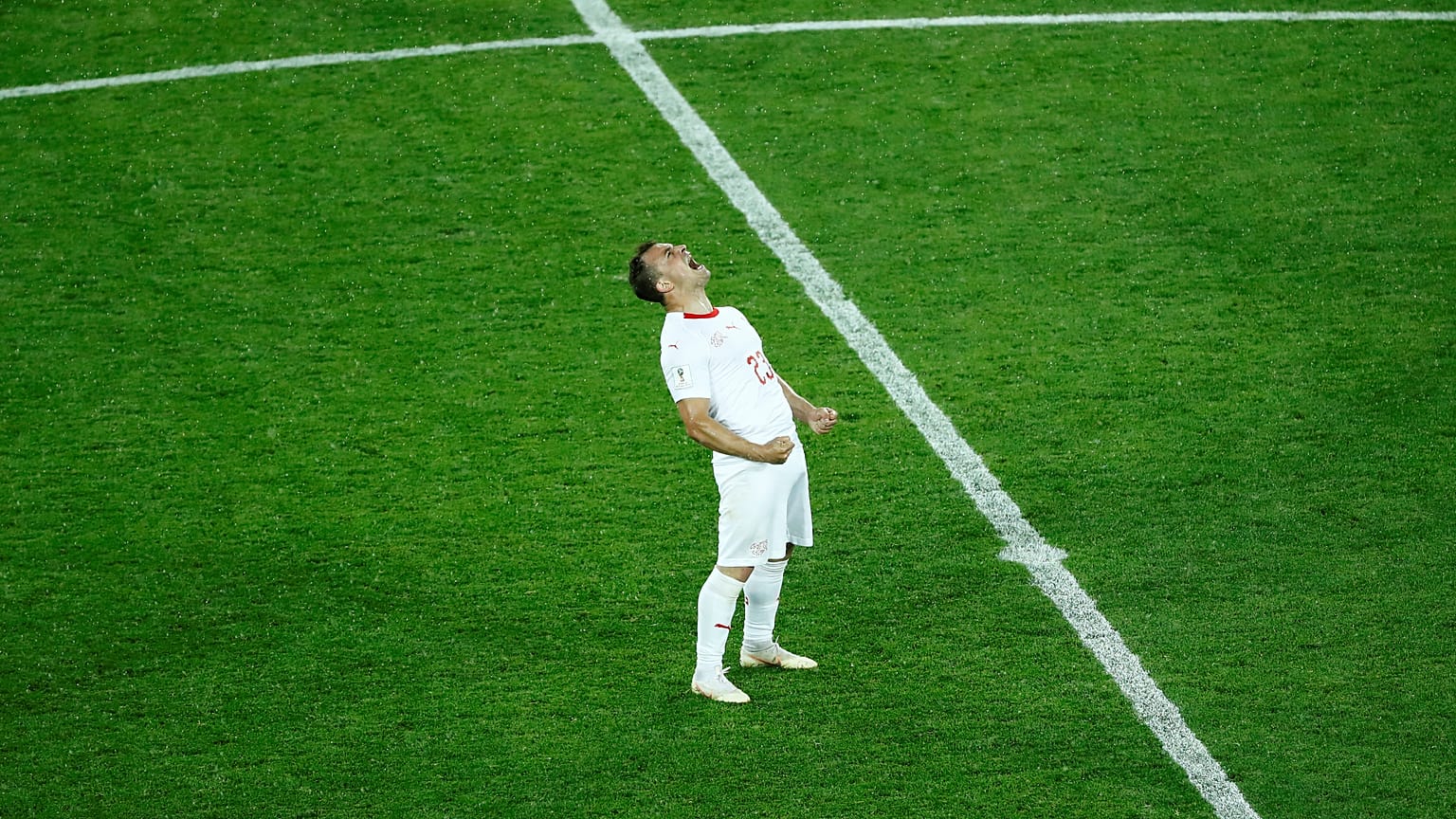 Russia 2018: un ruggito di Shaqiri fa sognare la Svizzera