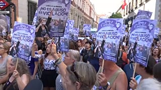 Protestas multitudinarias por la libertad de la 'Manada'