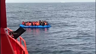 Migrants trying to reach the Spanish coast