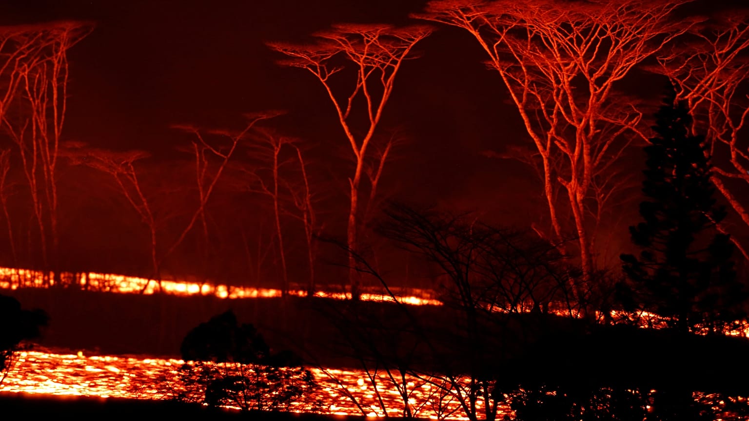 Steter Lavastrom vom Kilauea