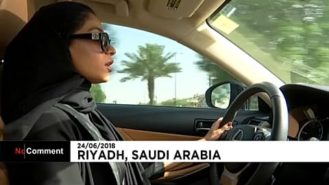 Saudi psychologist drives herself to work for first time in 21-year career as ban lifted
