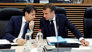 Итальянский премьер Конте и президент Франции Макрон