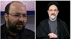 محمد خاتمی و جواد امام مدیرعامل بنیاد باران