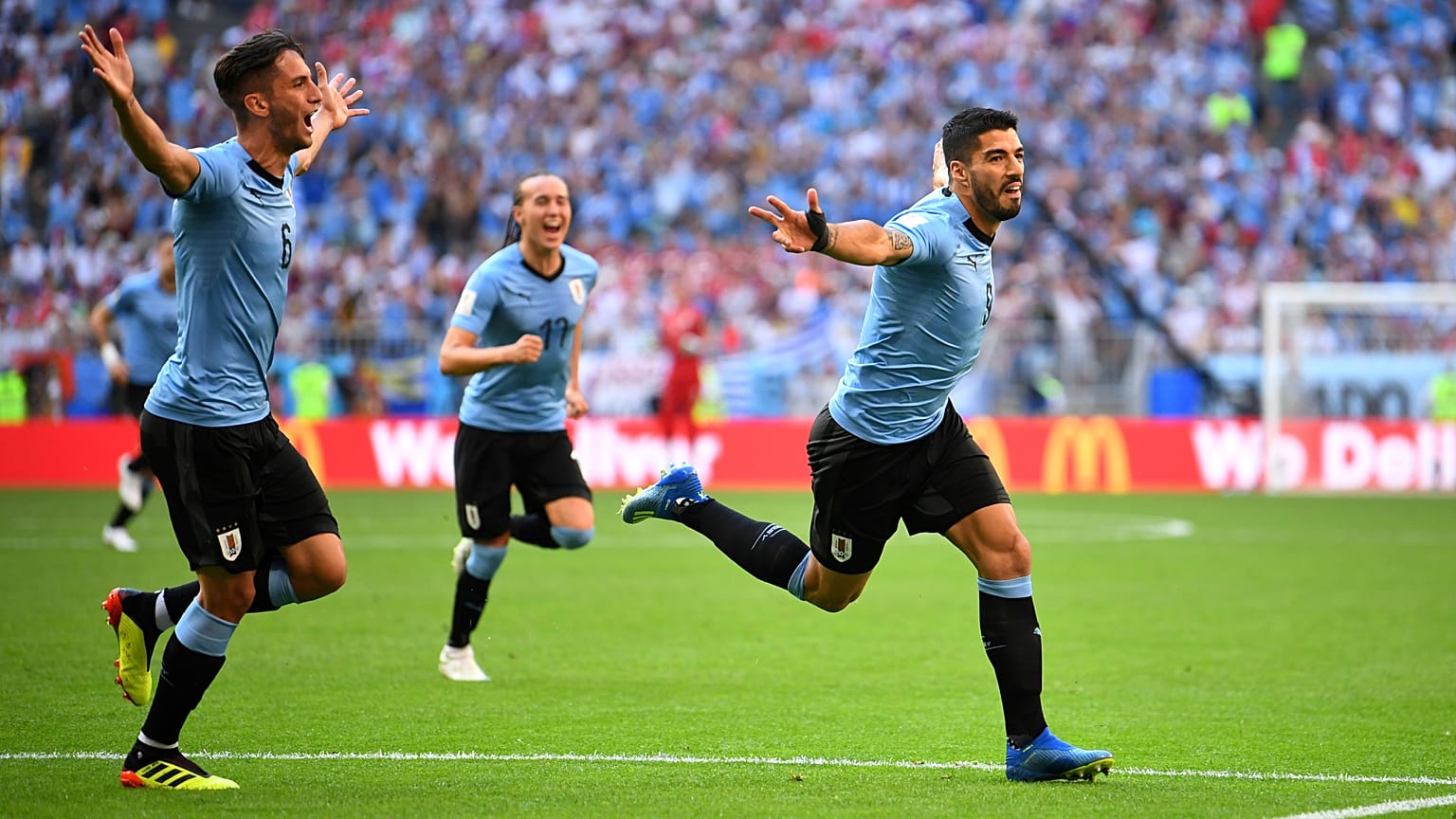 Uruguai empurra Rússia para o segundo lugar