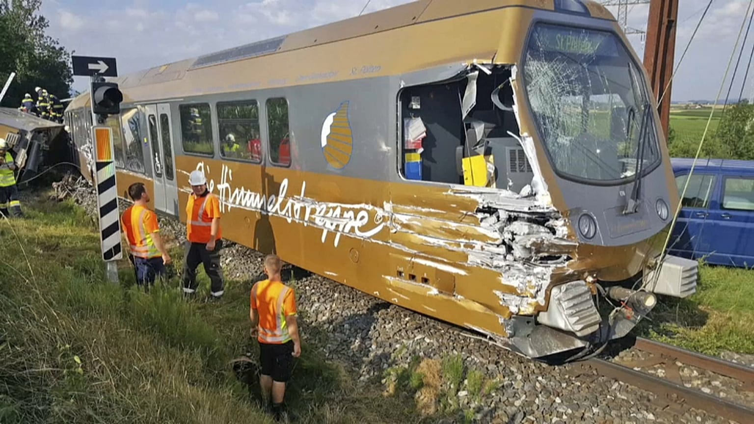 Zugunglück im österreichischen Völlerndorf