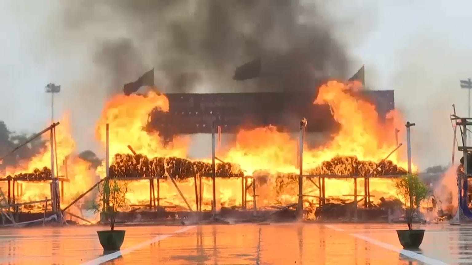 Flambée de drogues en Birmanie