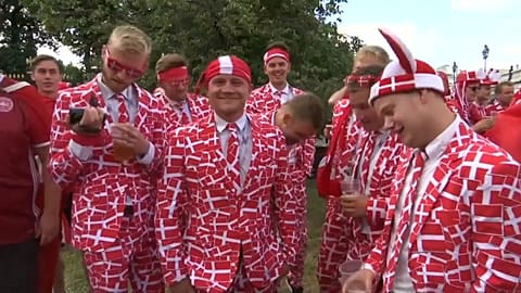 Baguettes and beer: French and Danes gear up for Moscow match