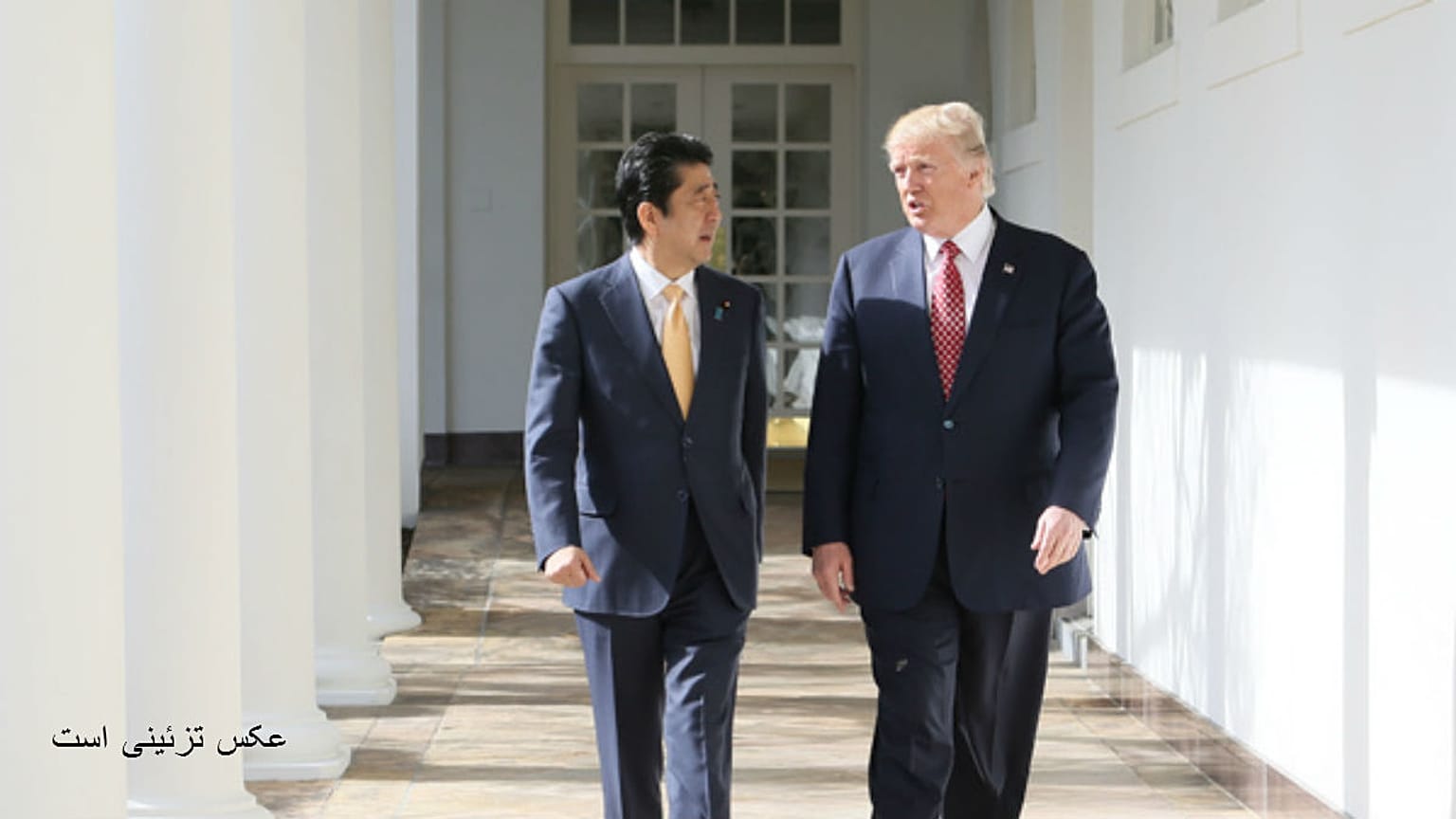 Abe - Donald Trump im Februar 2017 
