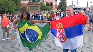Russia 2018: i colori brasiliani invadono la Piazza Rossa