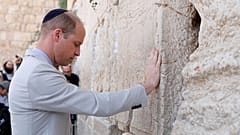 الأمير وليام خلال زيارته للقدس