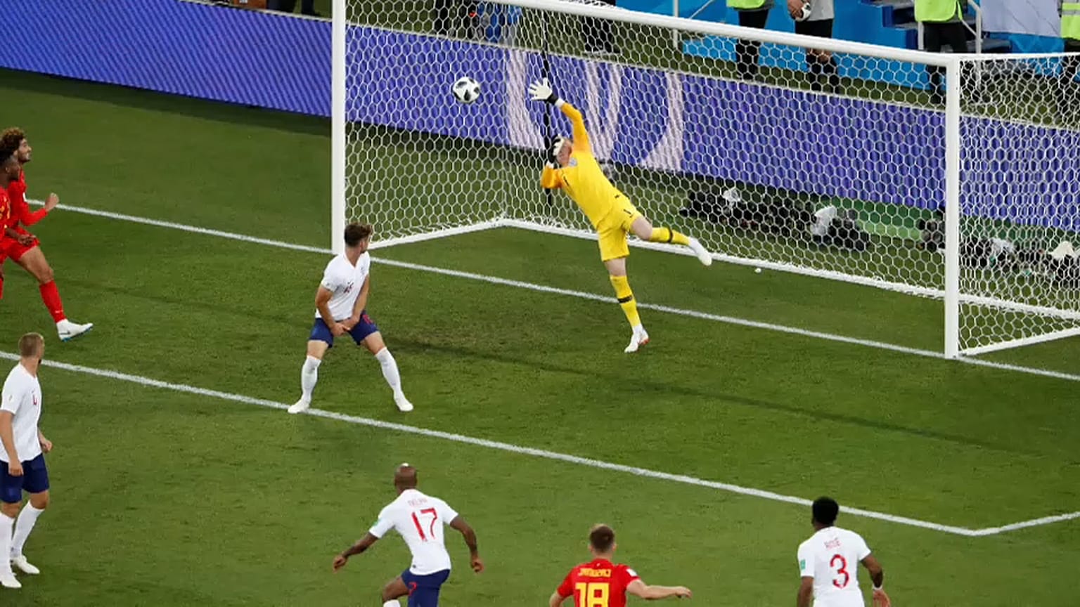 Bélgica e Inglaterra nos "oitavos"