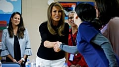 Melania Trump en un centro de detención de inmigrantes